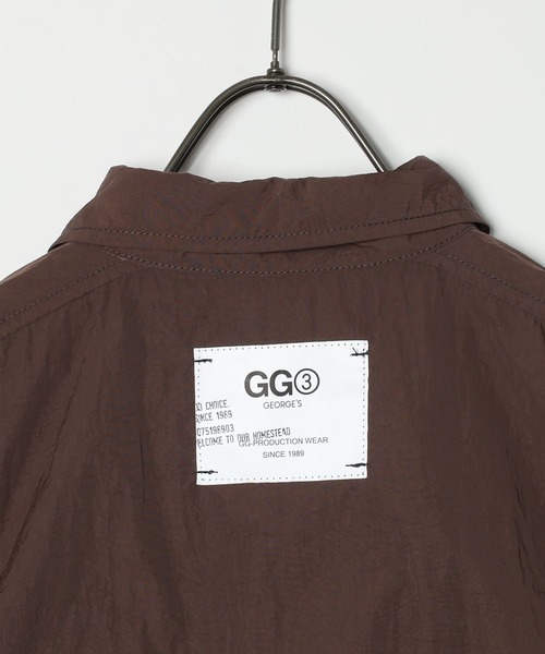 「GEORGE'S」 長袖シャツ MEDIUM モカ メンズ_画像6