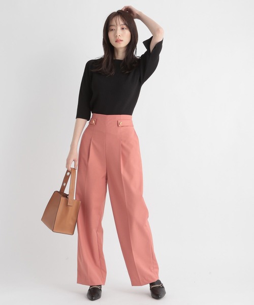 「Andemiu」 パンツ MEDIUM ネイビー レディース_画像5