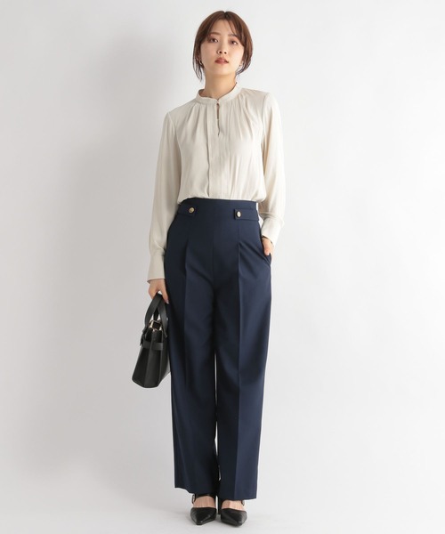 「Andemiu」 パンツ MEDIUM ネイビー レディース_画像6