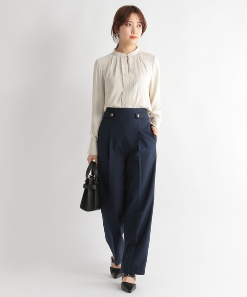 「Andemiu」 パンツ MEDIUM ネイビー レディース_画像7
