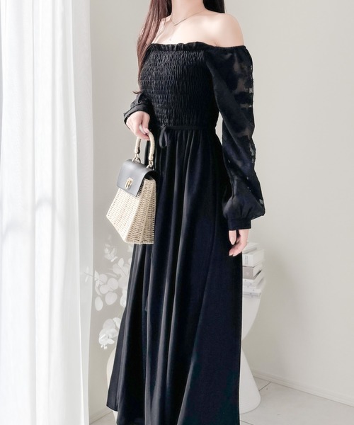 「mily bilet」 長袖ワンピース X-LARGE アイボリー レディース_画像9