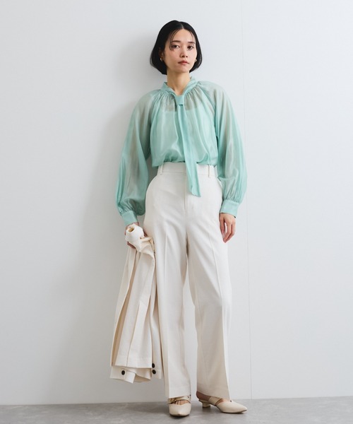 「ketty」 長袖ブラウス M グリーン レディース_画像2
