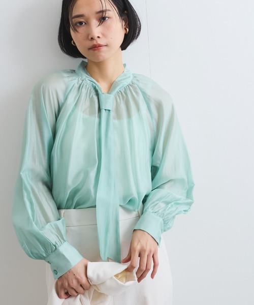 「ketty」 長袖ブラウス M グリーン レディース_画像3