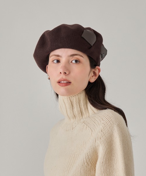 arth（アース） 帽子 ベレー帽 レディース Put in Ribbon Beret