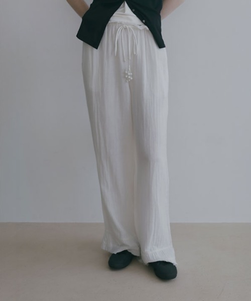 ETRE TOKYO（エトレトウキョウ） ワイドパンツ パンツ クレープダブル