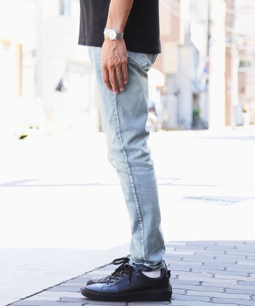 「roshell」 デニムパンツ SMALL グレー メンズ_画像7