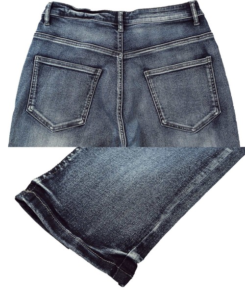 「roshell」 デニムパンツ SMALL グレー メンズ_画像8