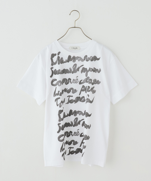 tシャツ 半袖 「一部店舗+WEB限定」Glyph Typography Tee レディース
