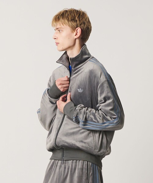 adidas Originals カーディガン 「別注」「adidas Originals」ベロア