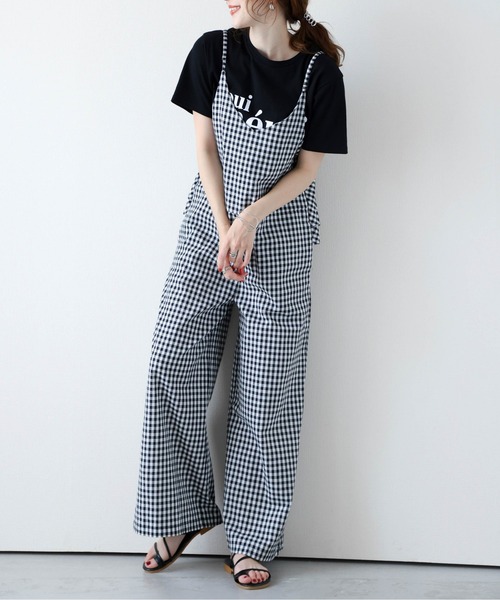 La-gemme（ラジェム） サロペット オーバーオール バックフリル