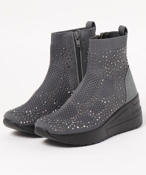 Gomu 56（ゴムゴム） スニーカー キラキラニット ハイカットスニーカー