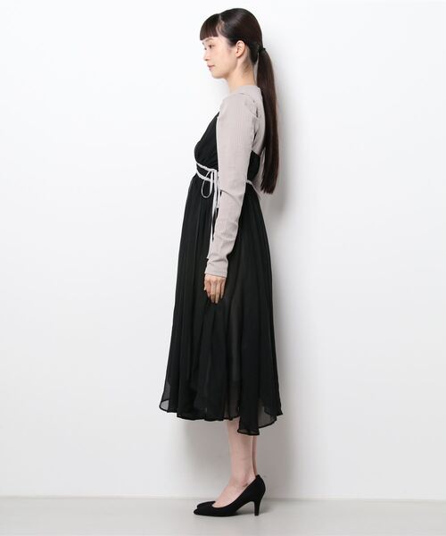 けたサイズ ワンピース シフォンキャミワンピセット ZOZOTOWN PayPayモール店 - 通販 - PayPayモール リブワンピ