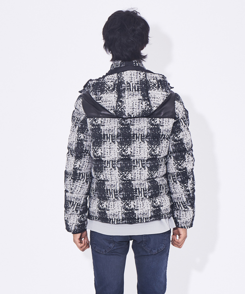 5351 POUR LES HOMMES ダウンジャケット ダウン デジタルチェック