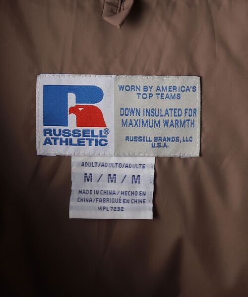 カラー ダウン ダウン ジャケット ZOZOTOWN PayPayモール店 - 通販 - PayPayモール ダウンジャケット RUSSELL ATHLETIC: ワンポイント ロゴ ボリューム ∍サイズが