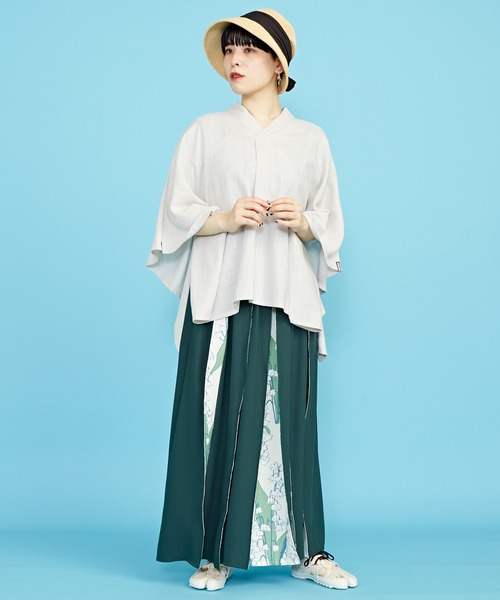 カヤ ロング スカート 「倭物やカヤ」-SHIKI-四季 春風八掛スカート