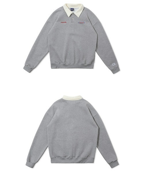 トレーナー スウェット A'GEM/9 × .kom「muah muah/ムーアムーア」COMBI STITCH LOGO NAPPING MTM/コ トレーナー スウェット A'GEM/9 × .kom「muah muah/ムーアムーア