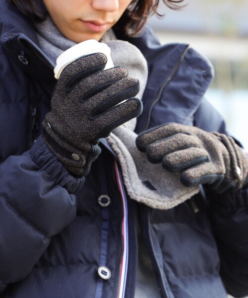 BEAMS HEART レザーグローブ（タッチパネル対応） BEAMS HEART（ビームスハート）の「BEAMS HEART / レザー グローブ