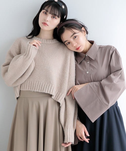 ニット/セーター fashion 15 セール】 SHIPS any:〈手洗い可能〉AQUA カシミヤ ミックス ハイネック