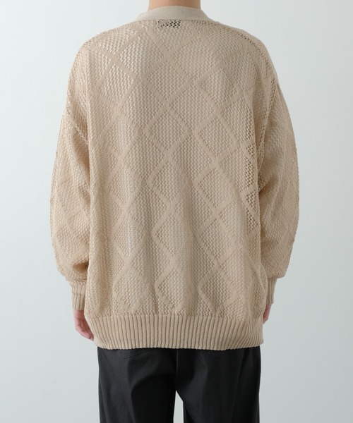 nullus カーディガン 別注 Extra Light Moss Stitch Cardigan | crepuscule(クレプス
