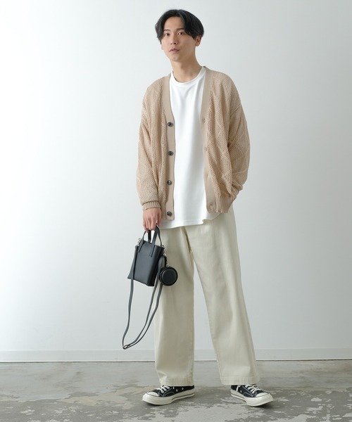 レース編み ベージュ アンサンブル　Lサイズ cso-ss-eb0536.jpg