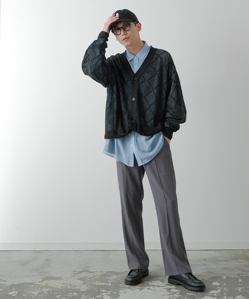 レース　カーディガン　　ネイビー　M　完売品　値下げ不可 楽天市場】レディース服 レース カーディガン 長袖 透け感 春 夏