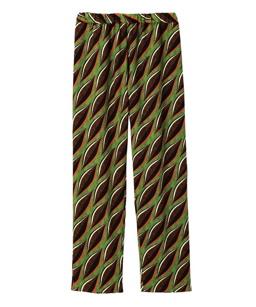 新着入荷の通販 MECRE スラックス ジオメトリックプリントストレート パンツ パンツ
