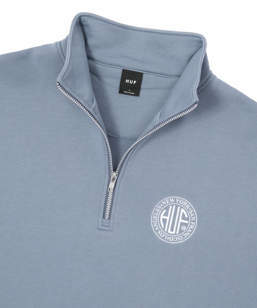 スウェット REGIONAL HALF ZIP FLEECE / HUF ハーフジップ フリース REGIONAL HALF ZIP FLEECE HUF ハーフジップ