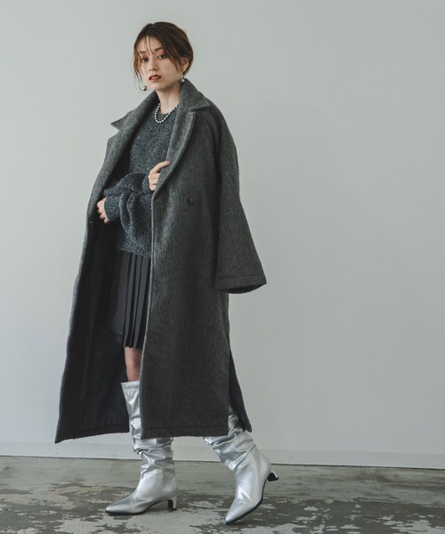 bohmal（ボマール） コート チェスターコート シャギーロング