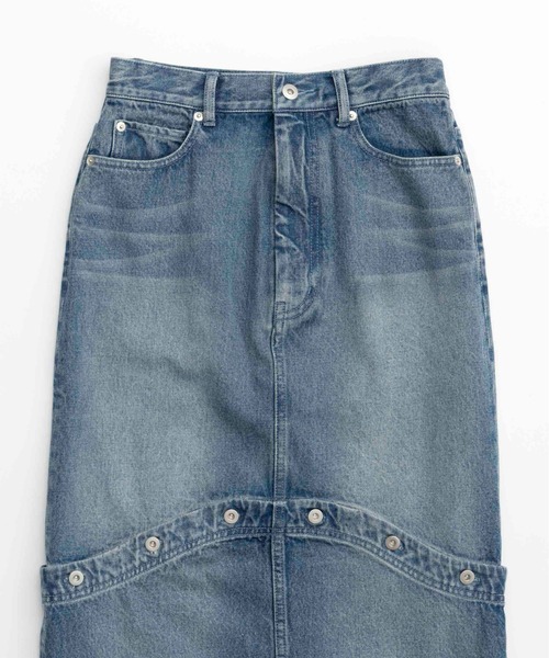 スカート デニム 2way Length Denim Skirt/2WAYレングスデニムスカート  