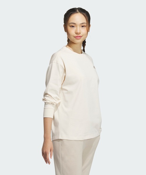 adidas tシャツ エッセンシャルズプラス スモールロゴ 長袖T