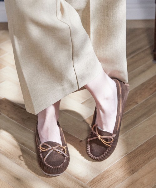 【新品】MINNETONKA ミネトンカ 茶 cally モカシンシューズ Minnetonka ミネトンカ モカシン シューズ MINNETONKA CALLY 2