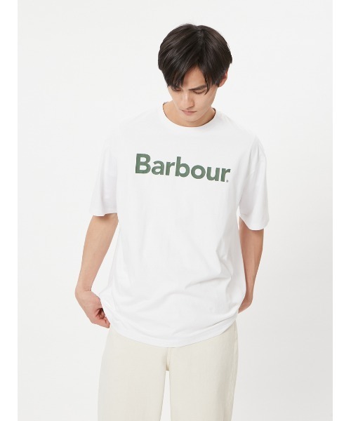Barbour tシャツ JAPAN LIMITED” バックプリント ビーコンロゴ