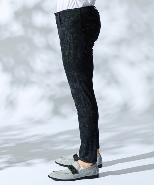 HIDEAWAYS NICOLE（ハイダウェイ ニコル） パンツ ピグメントプリント