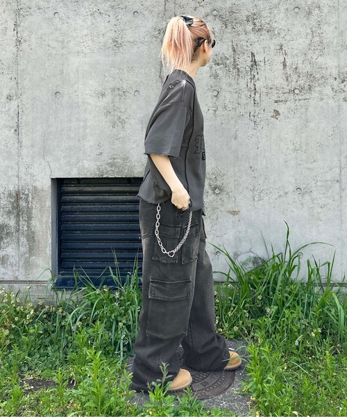 tシャツ ロックステッチダメージTシャツ レディース メンズ : ZOZOTOWN