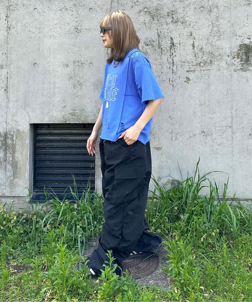 tシャツ ロックステッチダメージTシャツ レディース メンズ : ZOZOTOWN