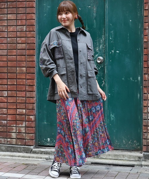 ティッカ　プリーツスカート Dickies [ディッキーズ] エリザヴィル スカート [D24FW-GAP103