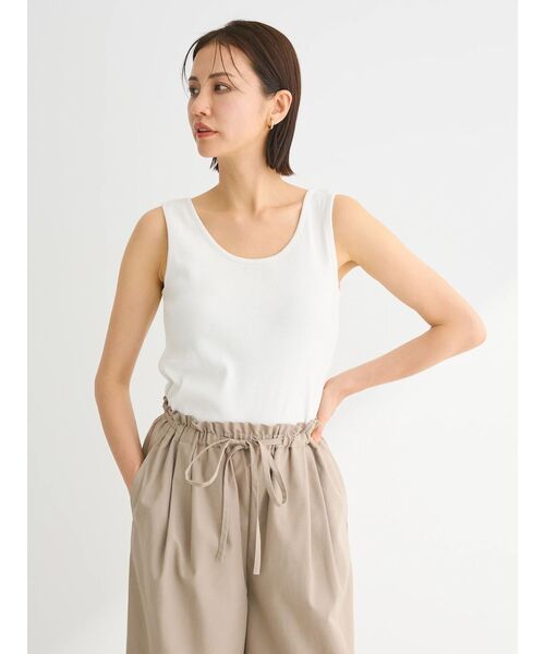 Green Parks タンクトップ ノースリーブ BEST PRICE 2WAYリブ