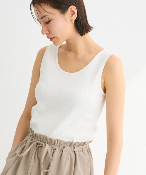 Green Parks タンクトップ ノースリーブ BEST PRICE 2WAYリブ