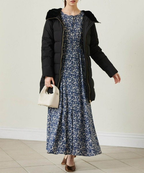 RANAN（ラナン） ダウンコート ダウンジャケット ウエストベルト付き