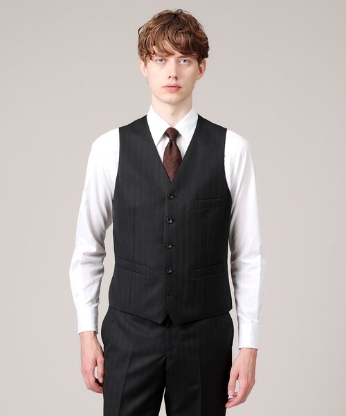 TAKEO KIKUCHI（タケオキクチ） スーツ ベスト 「DORMEUIL