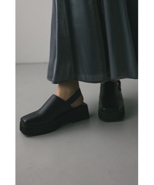 ✨希少✨新品未使用！レザーバックストラップヒール❣️ STYLEMIXER（スタイルミキサー） スリッポン バックストラップサボ