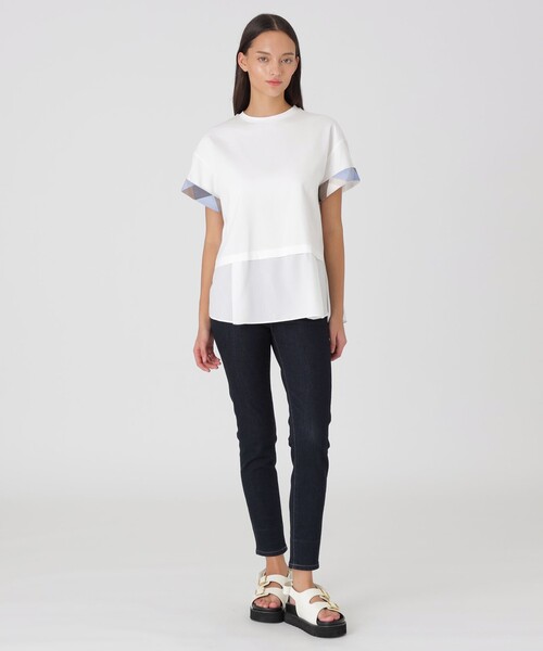 BLUELABEL CRESTBRIDGE　コンパクトライトポンチカットソー BLUE LABEL CRESTBRIDGE コンパクトライトポンチカットソー