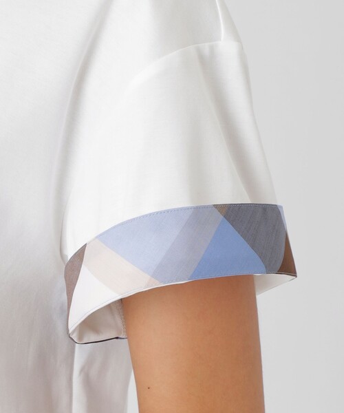 BLUE LABEL CRESTBRIDGE サイロコンパクトポンチTシャツ BLUE LABEL CRESTBRIDGE tシャツ コンパクトクリアーポンチ