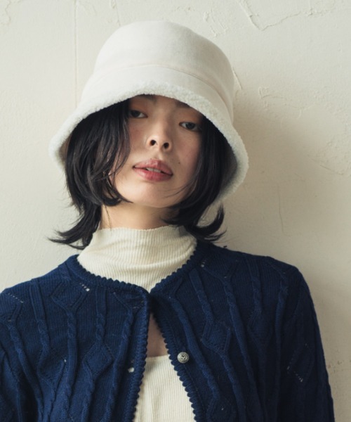 ORIENT MILLINERY 帽子 ハット MOU「ムー」ムートンボア バケット