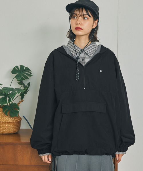 ブルゾン ジャンバー 「セットアップ対応」配色ナイロン アノラック