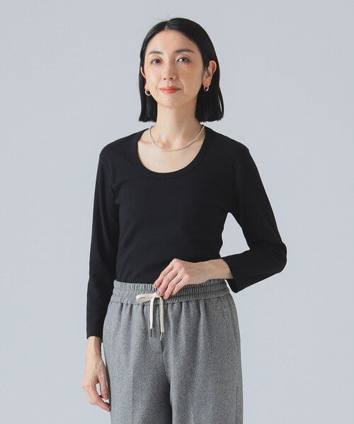 three dots（スリー ドッツ） tシャツ three dots / JESSICA 3/4