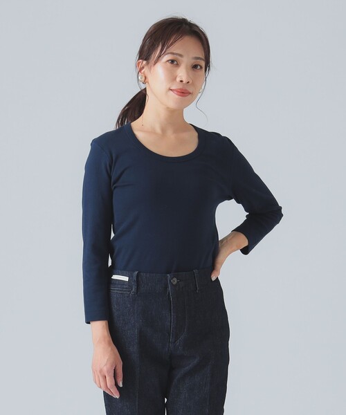 three dots（スリー ドッツ） tシャツ three dots / JESSICA 3/4