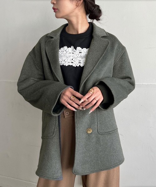 Jewelobe（ジュエローブ） ジャケット テーラードジャケット ウールMIX