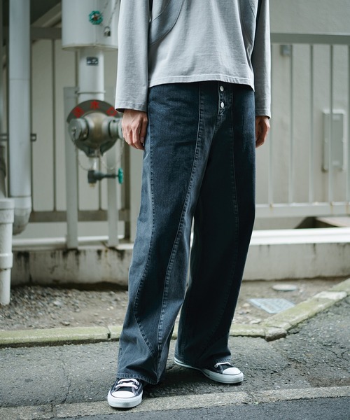 JieDa（ジエダ） ジーンズ SWITCHING OVER DENIM メンズ : ZOZOTOWN
