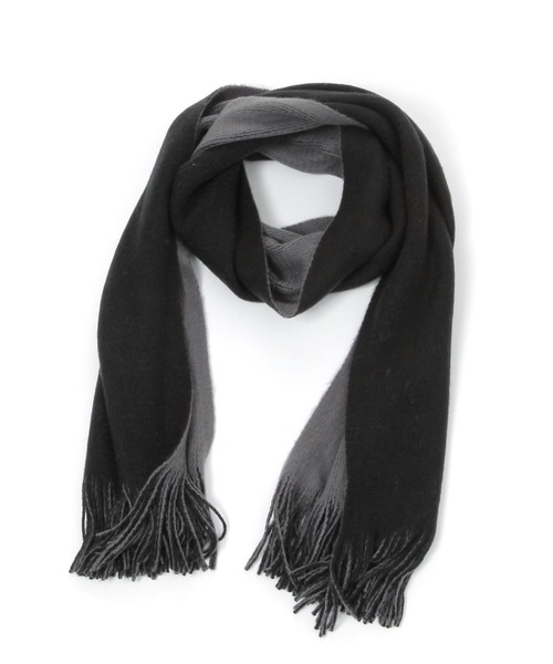 リバーシブルマフラー ブラック グレー 楽天市場】【UNISEX】カシミヤタッチ/リバーシブルマフラー RAGEBLUE